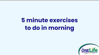 5 Minute exercises to do in morning