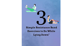 Simple resistance band exercises to do while lying down!