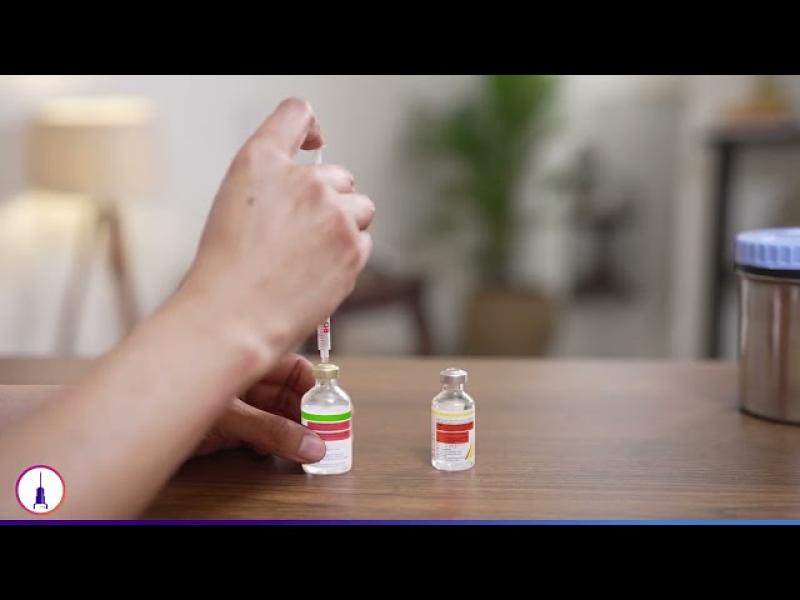 How to inject short & intermediate acting insulin using same syringe Telugu